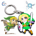 Japanische karikatur weiches pvc Zelda keychain, PVC-Gummi keychain